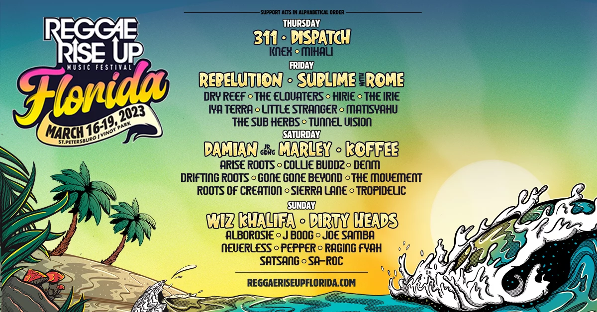 Lineup | Reggae Rise Up Florida Festival 2023