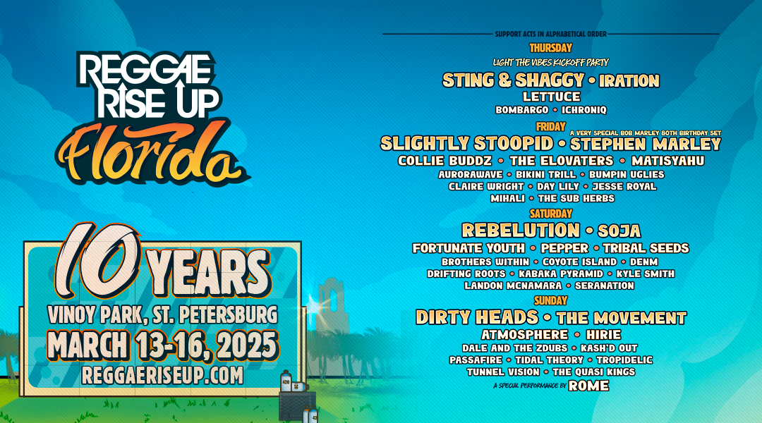 Reggae Rise Up Line Up Fl 2025 